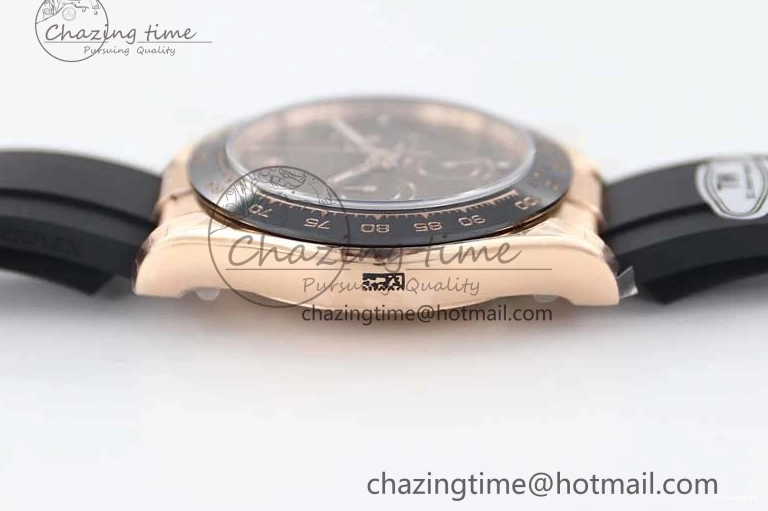 Steel 116515 Best RG Oysterflex A7750 904L Dial Edition Daytona Strap 1:1 on TWF Brown Roman 0419